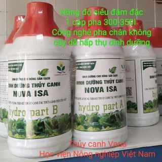 Dinh dưỡng thủy canh nova isa(x3lần)cặp 2l/130k(1lA+1lB)