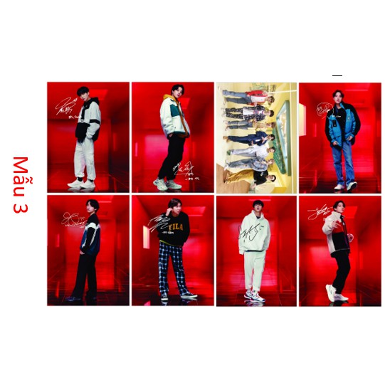 Sét card BTS A6 10x14cm sét gồm 8 tấm chỉ 8k/sét