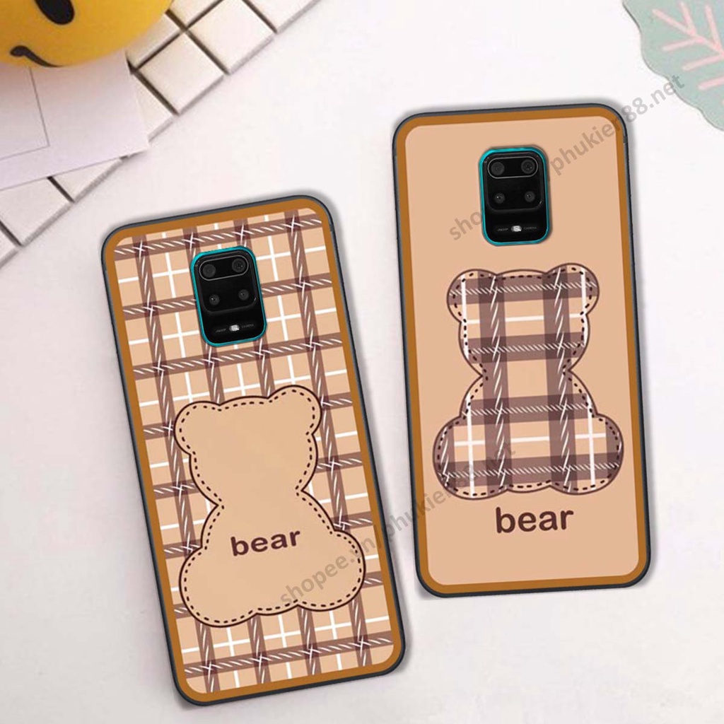 Ốp lưng Xiaomi Redmi Note 9 / Note9s / Note 9 Pro ốp điện thoại LineBear, bé tóc xù, hoa siêu đẹp