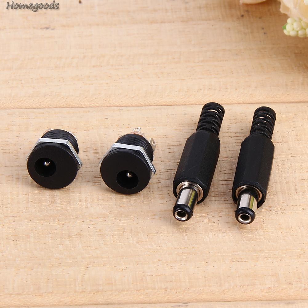 Set 10 Cặp Giắc Cắm Nguồn Dc 2.1x5.5mm