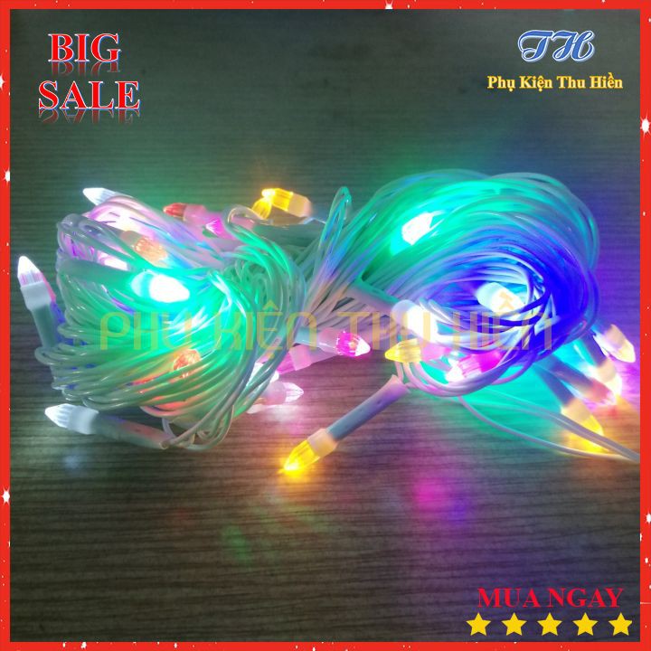 Dây Đèn Led Nhiều Màu Bóng Kim Cương - Loại 8m