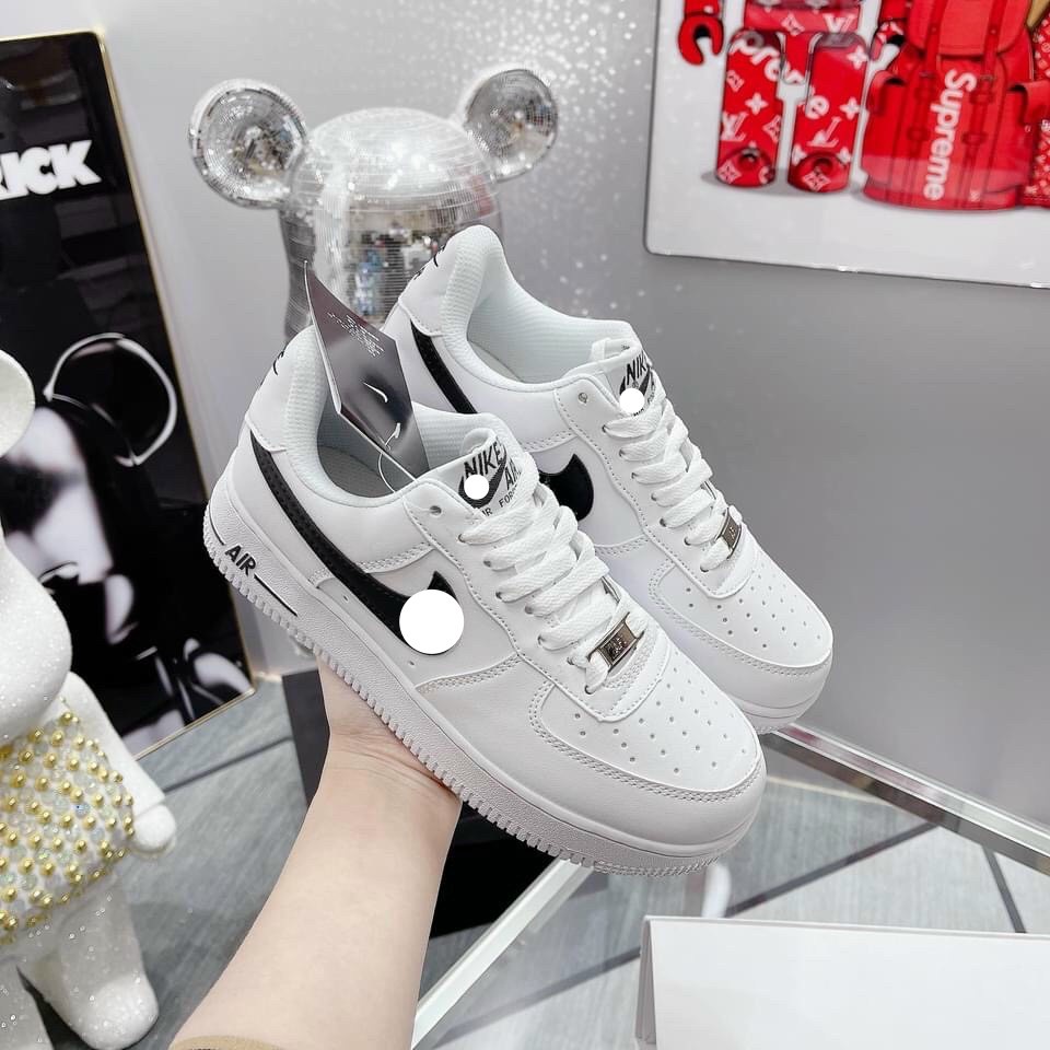 Giày thể thao AF1 vệt đen trắng , Giày sneaker air force 1 low vạch đen nam nữ bản đẹp 2022 full box bill