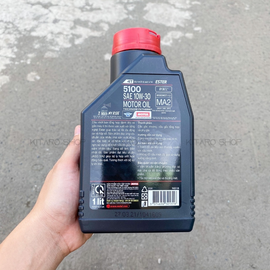 Nhớt Motul 5100 10w30 1L Công Nghệ Ester - Nhớt Xe Máy