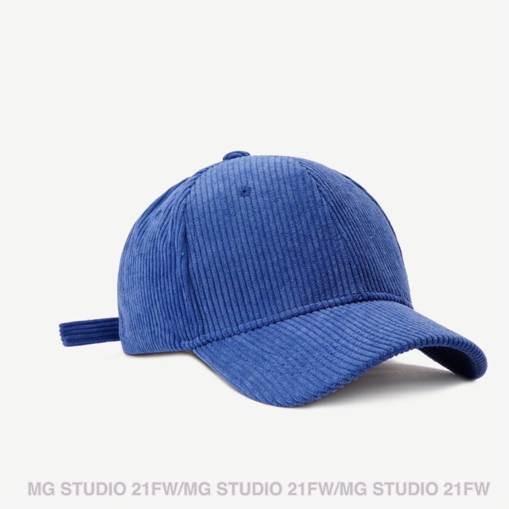 Mũ Lưỡi Trai MG STUDIO Cơ Bản Vải Nhung Kẻ 10 Màu Tùy Chọn