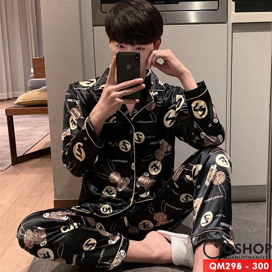 Bộ đồ pijama nam quần dài, tay dài QSHOP QM296