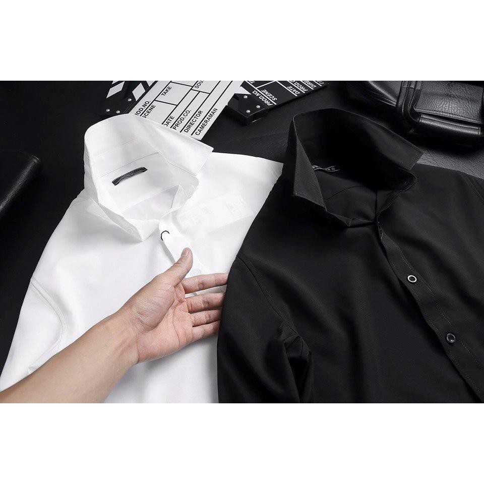 Áo Sơ Mi Trắng Form Dáng Trẻ Trung Hàng Đẹp Chất Cotton
