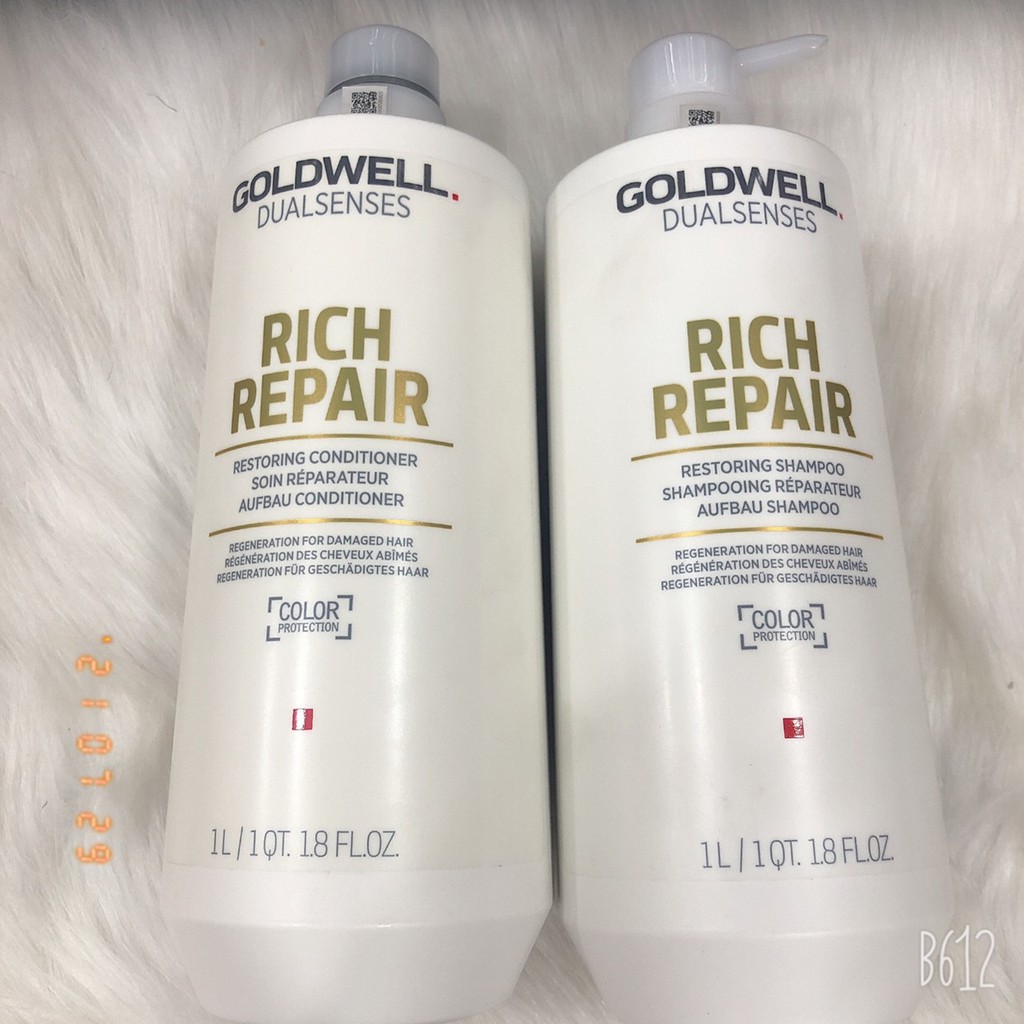 BỘ DẦU GỘI XẢ GOLDWELL RICH REPAIR DUALSENSE PHỤC HỒI 1000ml