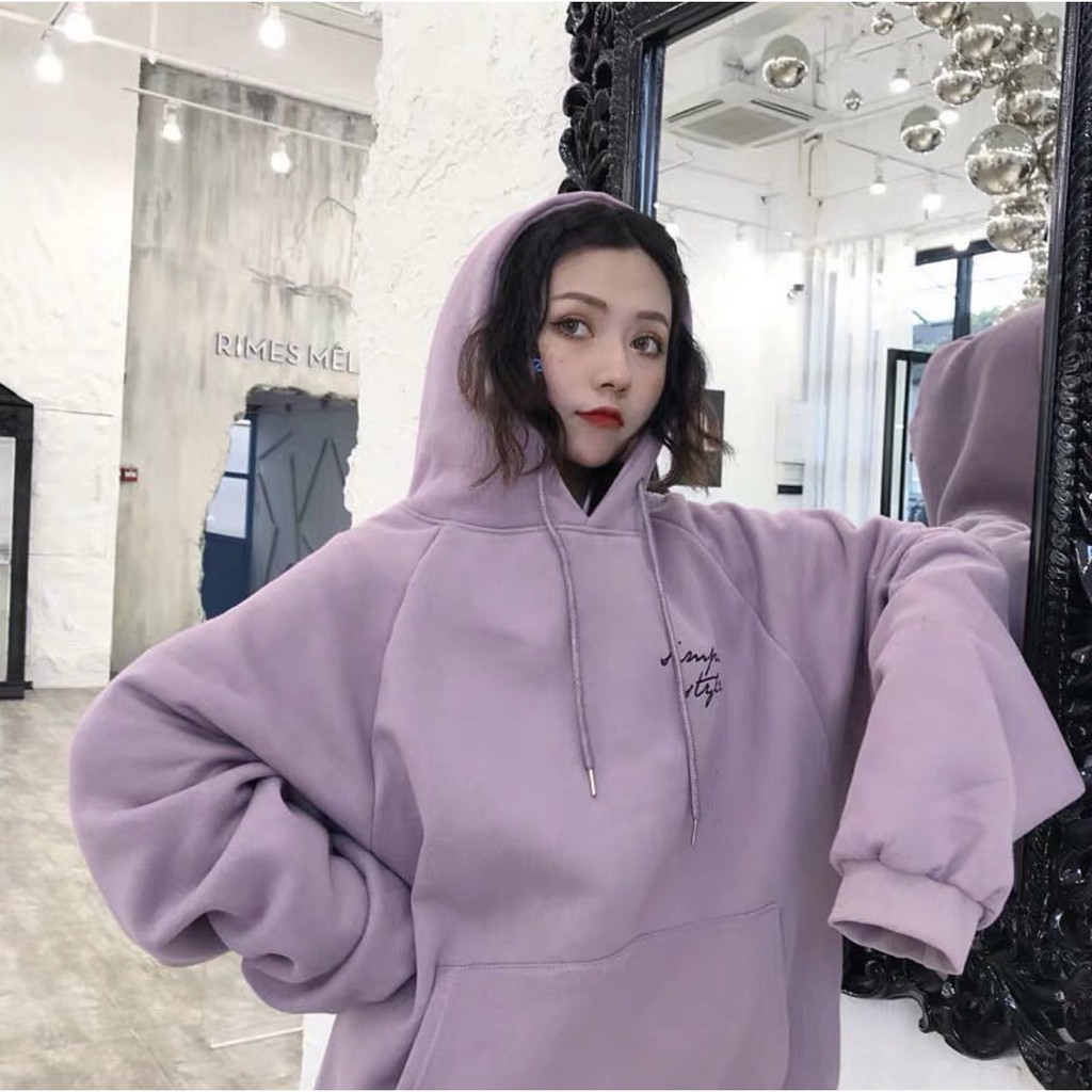 Áo Hoodie SIMPLE STYLE unisex nam nữ 2 màu SV Plus - 18 full size M L XL