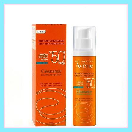 [AUTH2021] Kem chống nắng Eau Thermale Avene Dry Touch Fluide SPF50+ 50ml dạng vòi