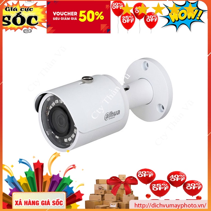 Camera quan sát thân trụ 2.0MP Dahua 1200sp-s4 hàng mới bảo hành MVP Thăng Long