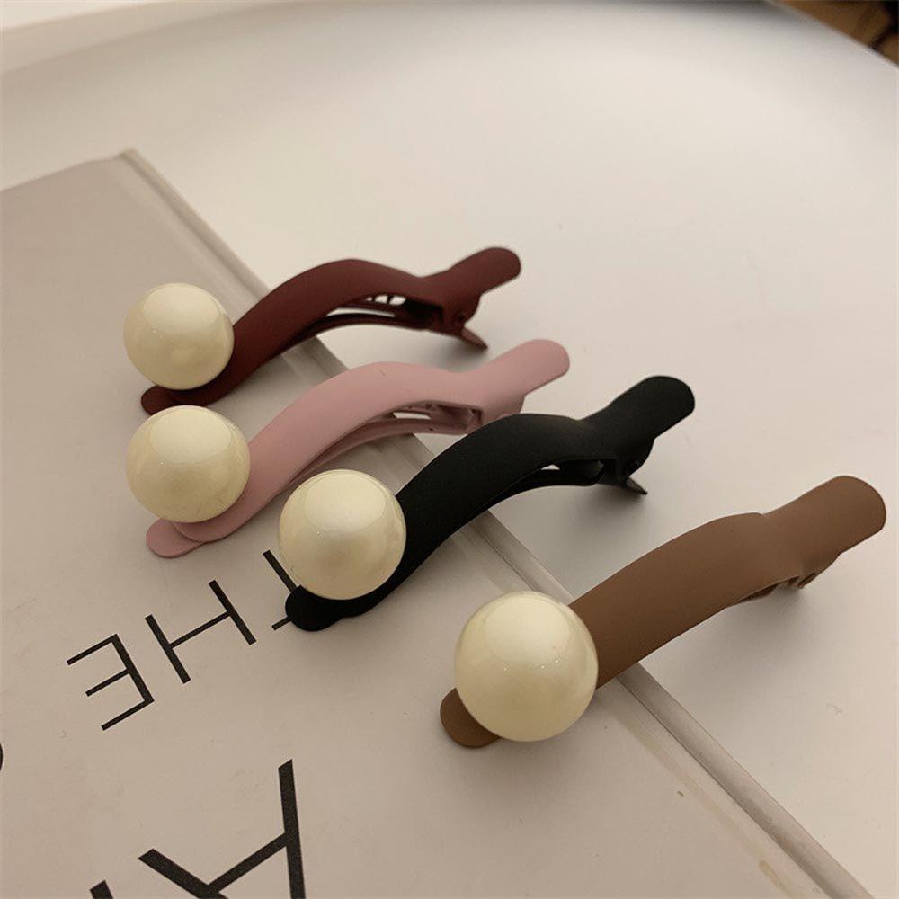 QQMALL Kẹp Tóc Mỏ Vịt Bằng Kim Loại Kiểu Vintage Thanh Lịch Cho Nữ