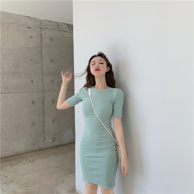 SUXI Đầm bó sát phong cách cổ điển quyến rũ cho nữ