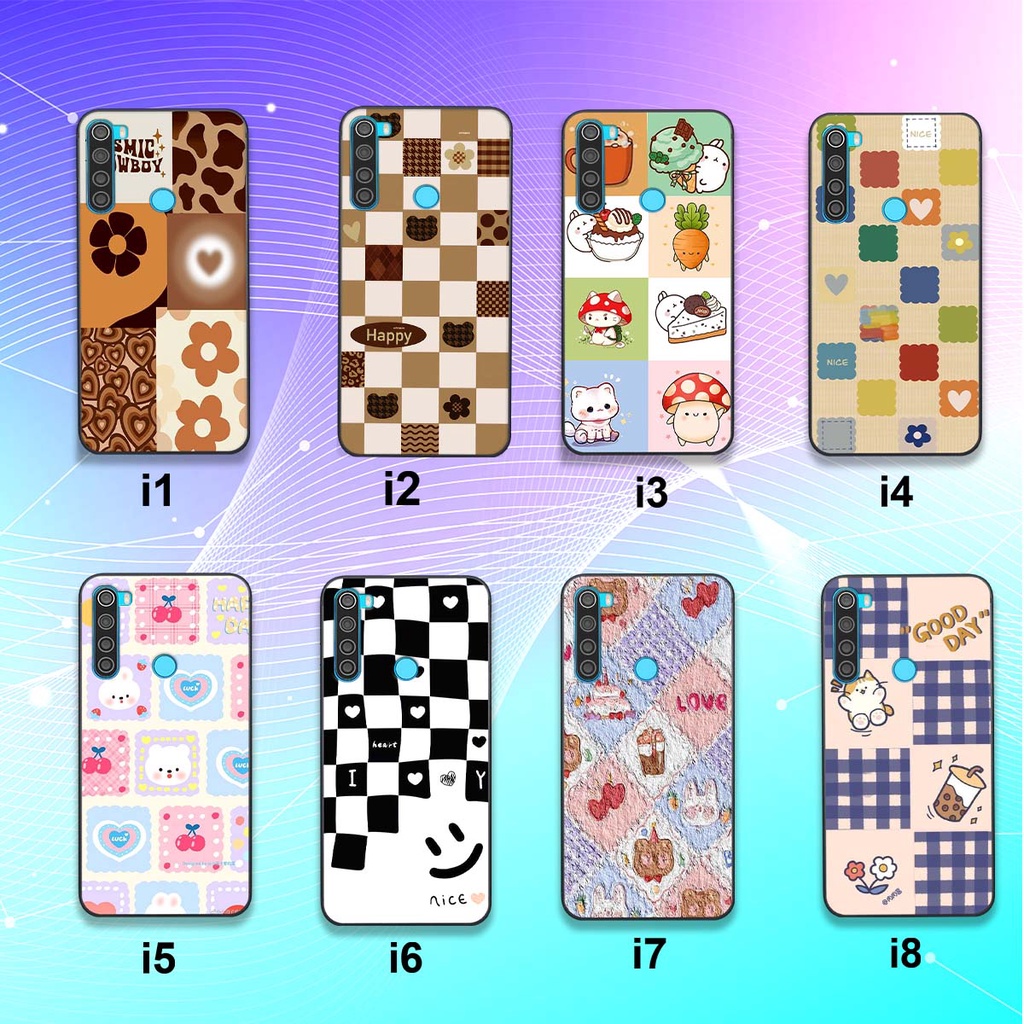 Ốp điện thoại xiaomi redmi note 8 / redmi note o pro in hình kẻ sọc cute dễ thương