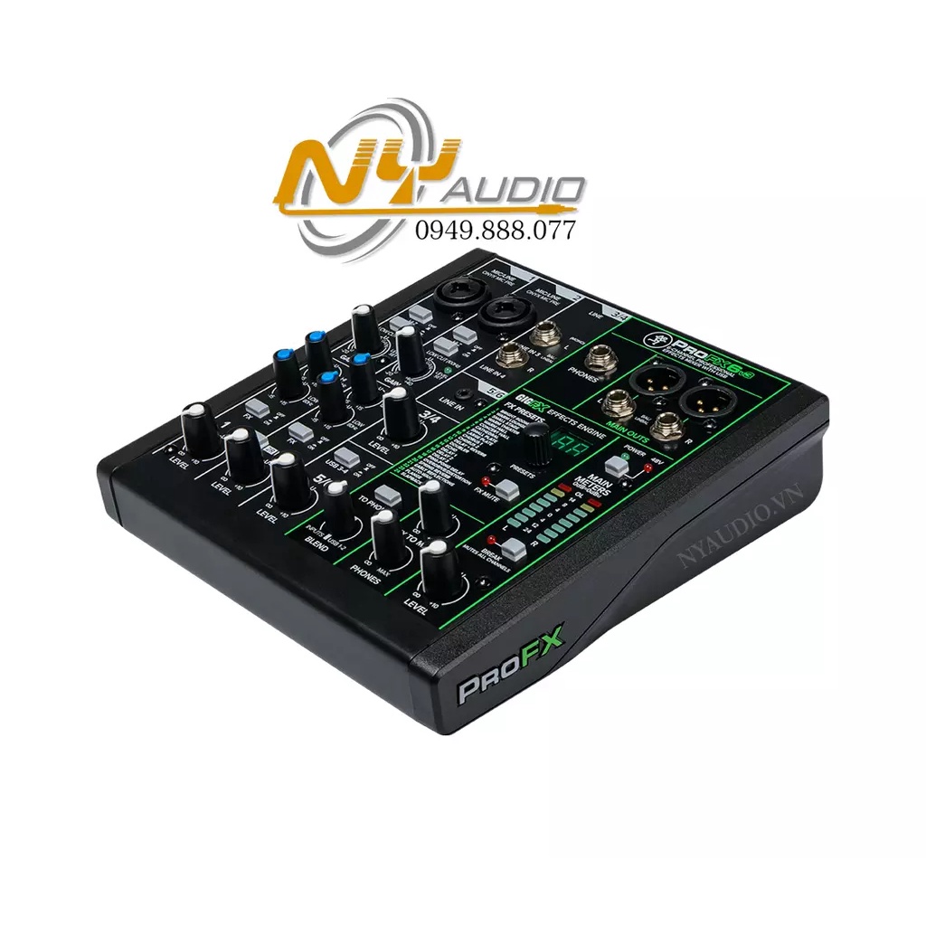 Thiết bị mixer phòng thu Mackie ProFX6v3
