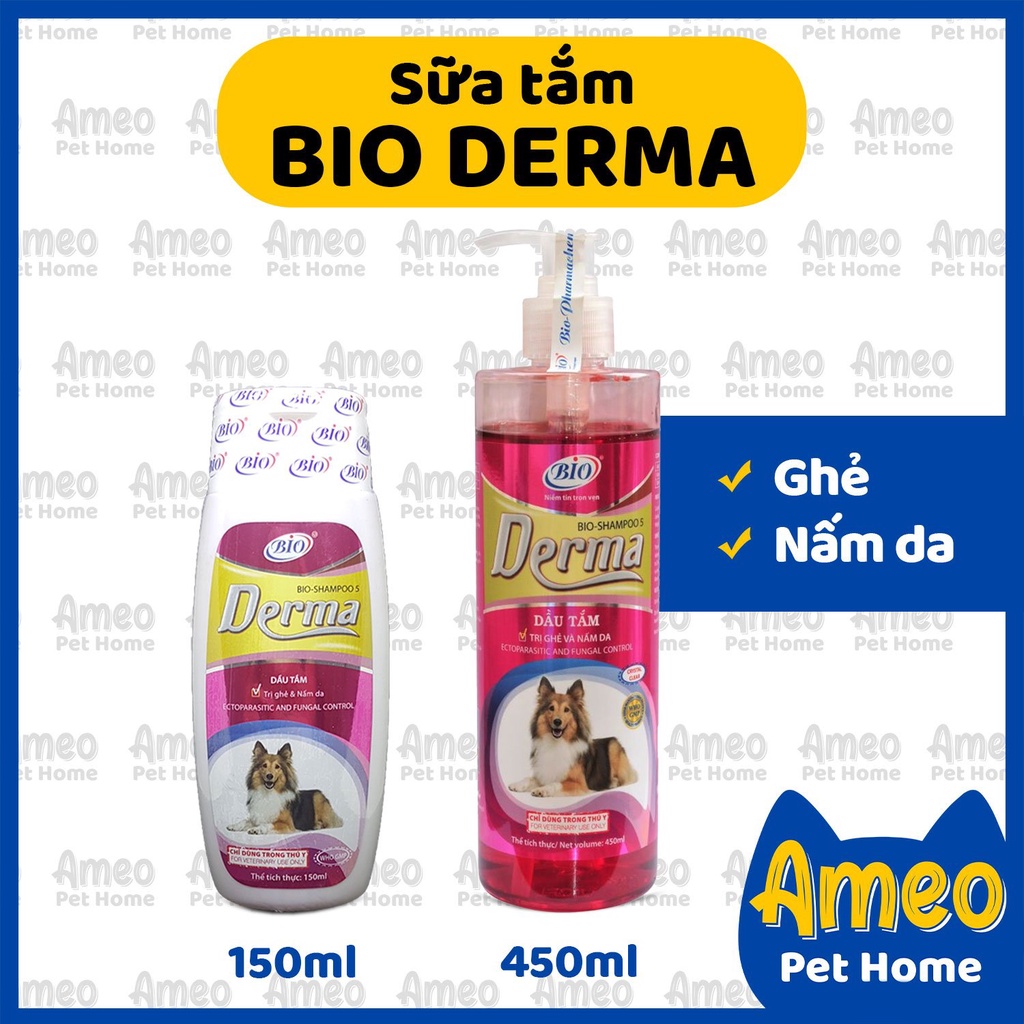 [HSD 2023] Sữa Tắm Bio Derma Đặc Trị Ghẻ, Nấm Da Chó Mèo