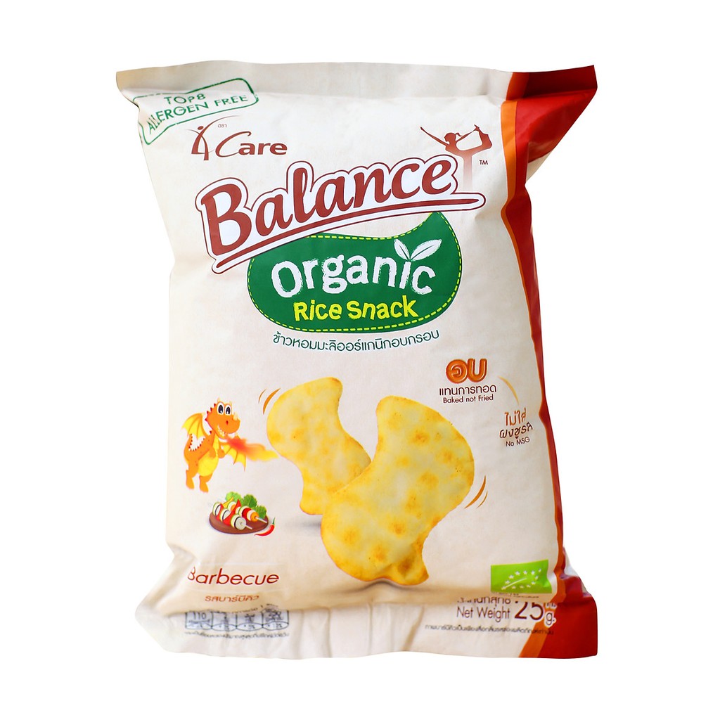 Bánh snack gạo hữu cơ 4Care Balance 25g