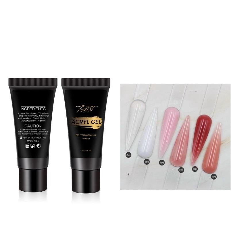 Gel Gôm Đắp Nối Móng Úp Tuýp 30ML - manh219