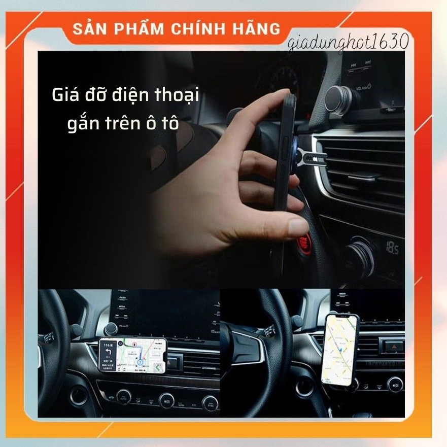 (Rẻ vô định) Giá đỡ điện thoại dán lưng , xoay 360 độ, giá đỡ điện thoại để lỗ thông hơi ô tô tiện lợi