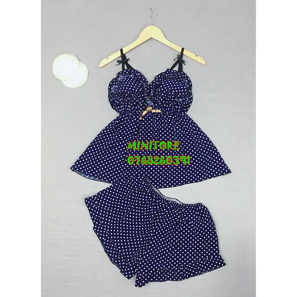 [60KG - 90KG] BIGSIZE KATE LỤA CHẤM BI CÓ MÚT ÊM THÁO RỜI, ĐỒ SIZE LỚN VẢI MỀM MÁT KHÔNG NHĂN HÀNG NHÀ MAY BAO KỸ