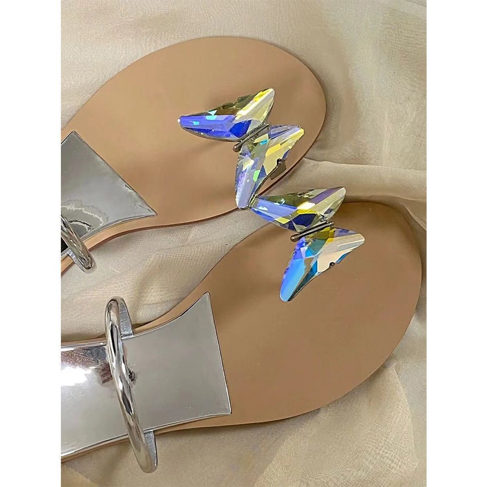 Sandal Đế Bằng Thiết Kế Mới Thời Trang Mùa Hè Theo Phong Cách Pháp