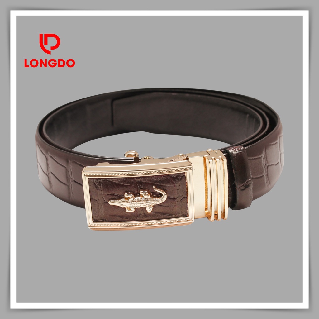 Dây nịt da nam - Cam kết 100% da bò thật - Hàng chính hãng thương hiệu Longdo Leather - TL01