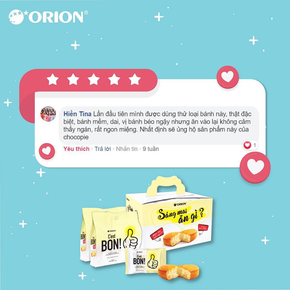 Bánh ăn sáng C'est Bon! Orion (5 cái x 17G) | BigBuy360 - bigbuy360.vn