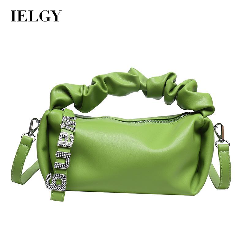 Túi đeo vai IELGY màu trơn nhỏ gọn thời trang dành cho nữ