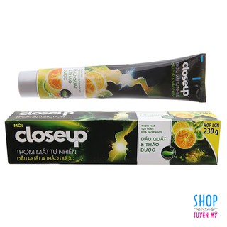 Kem đánh răng Closeup dầu quất & thảo dược - hộp lớn 230g