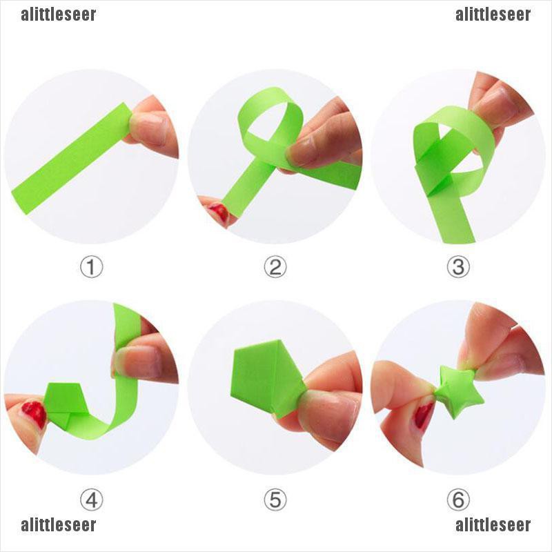 Set 136 X Giấy Gấp Hình Ngôi Sao May Mắn