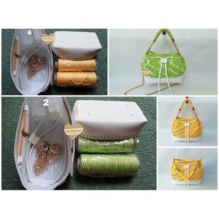 Set phụ kiện móc túi len bucket sang trọng chất liệu bền đẹp - Len sợi Vũng Tàu Bonitamade