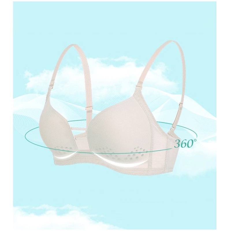 Áo lót  không gọng thông hơi cup chéo siêu thoáng mát đệm siêu mỏng 0.3cm - hàng chính phẩm