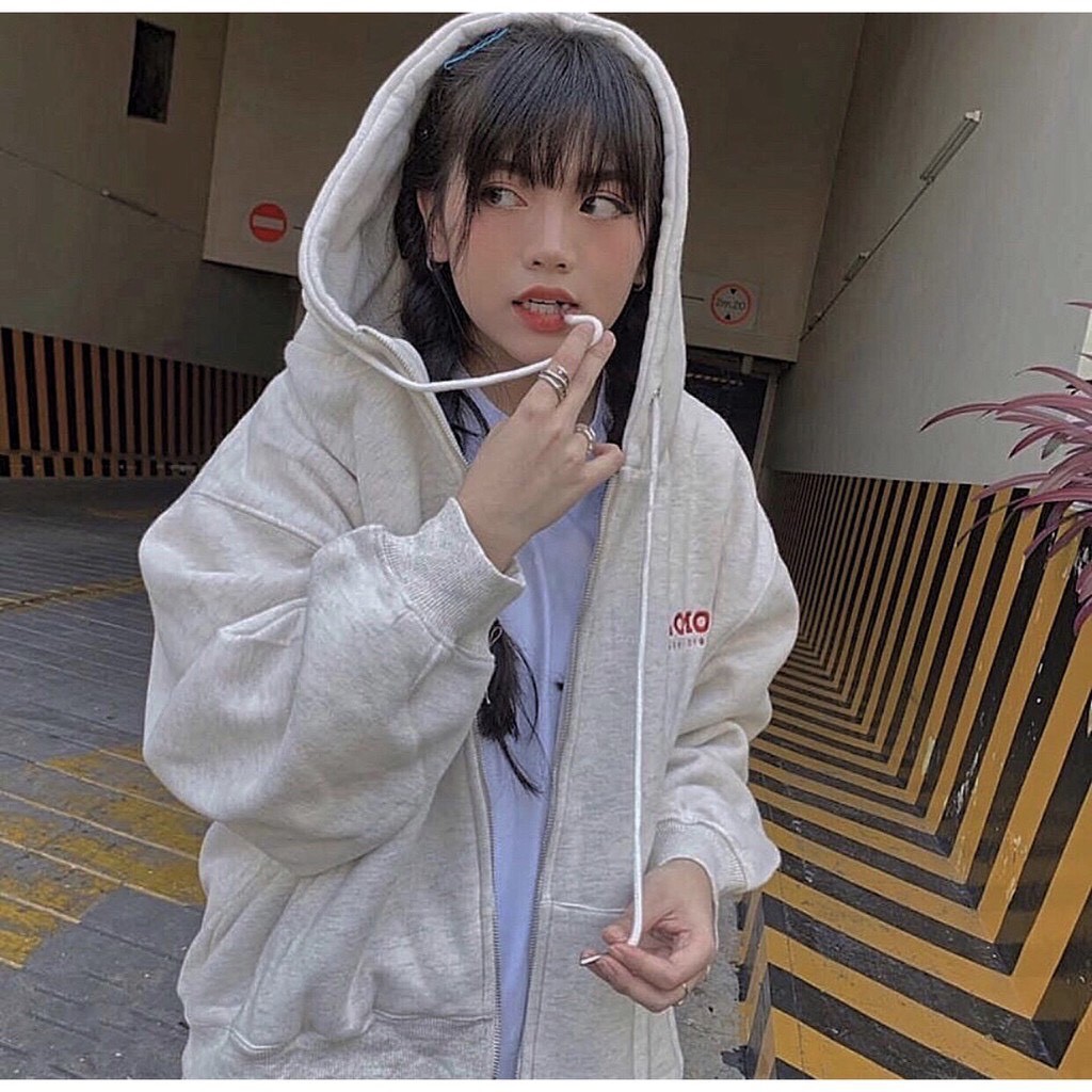 Áo khoác hoodie 123SHOP In Logo OHOH form rộng unisex Siêu Hot, Dành cho nam và nữ Có Dây Kéo Ulzzang | BigBuy360 - bigbuy360.vn