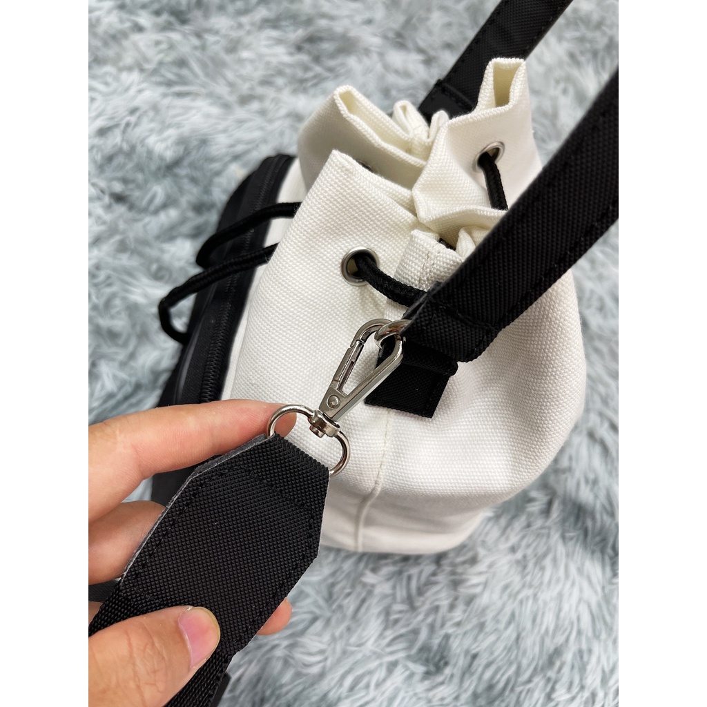 Túi Đeo Chéo NY Bucket Design Cream 🌸 Hàng Xuất Xịn 🌸