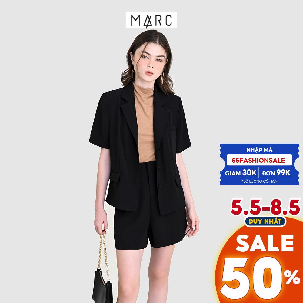 Áo blazer nữ MARC FASHION kiểu tay ngắn 3 nút trước CBVH0815