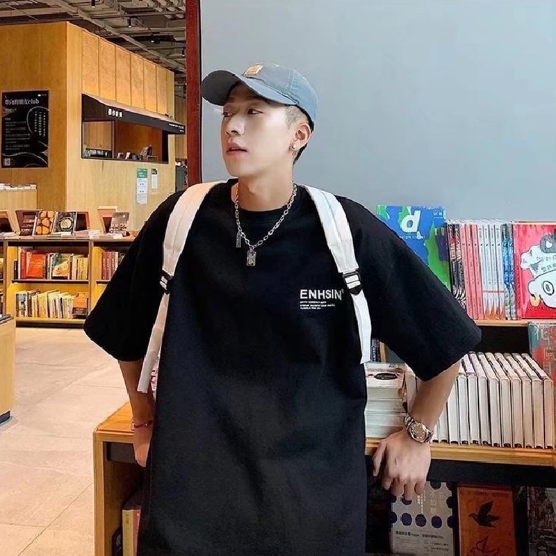 Áo Thun Tay Ngắn Cổ Tròn In Chữ Thời Trang Dành Cho Nam