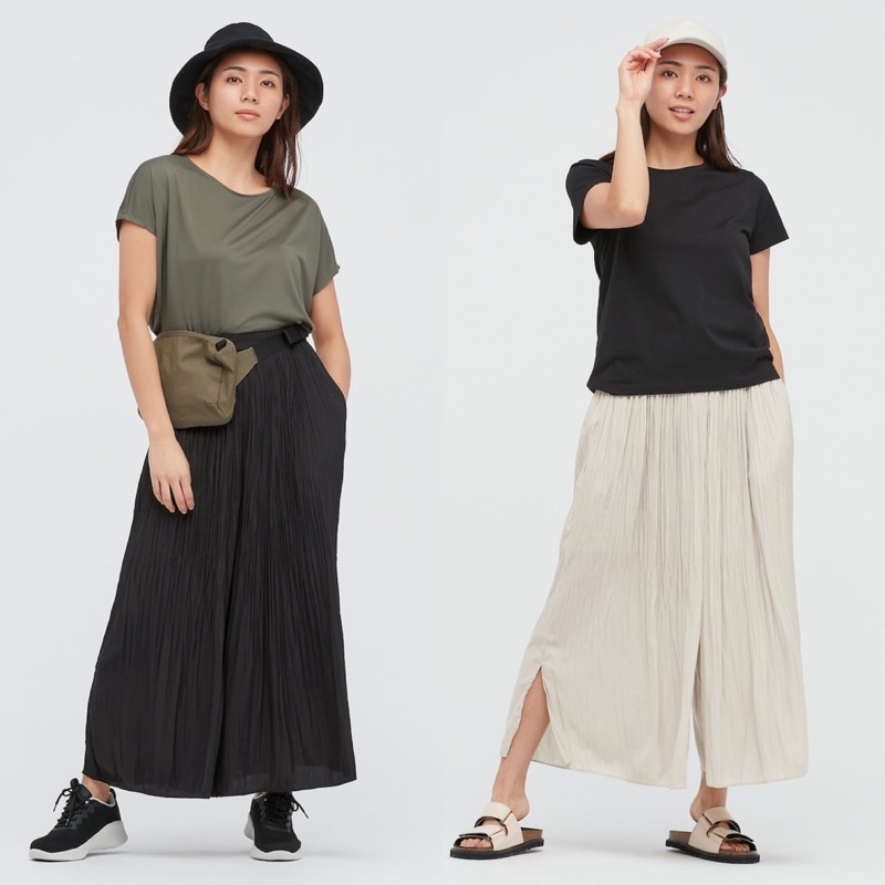 Quần ống rộng xếp ly đầy quyến rũ của UNIQLO - Nhật Bản