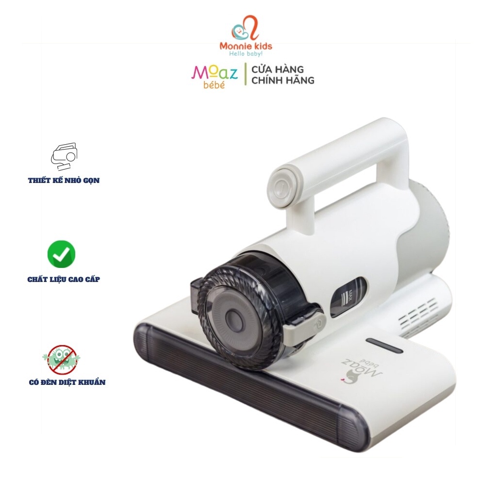 Máy hút bụi giường nệm cho bé Moaz Bebe MB037 mini cầm tay diệt khuẩn
