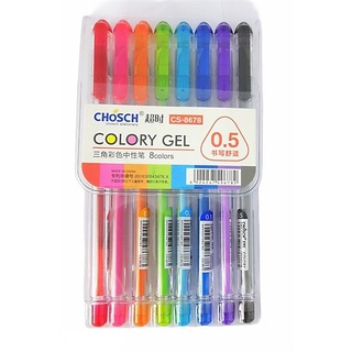Vỉ 8 cây viết nước gel chosch cs - 8678