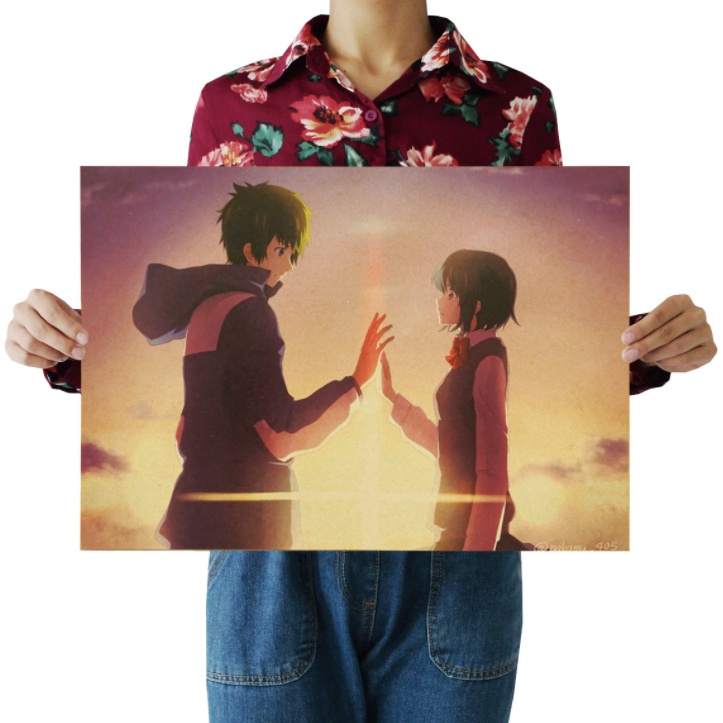 Poster Phim Your Name/is Hoài Niệm Cổ Điển Trang Trí Quán Bar/Cafe