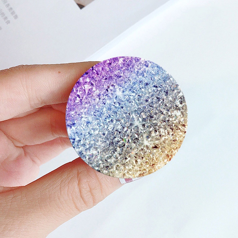 Iring Poc Dán Lưng Điện Thoại Hoạt Hình Độc Đáo Giữ Tay Chống Rơi + Làm Giá Đỡ Điện Thoại Có Thể Thu Gọn