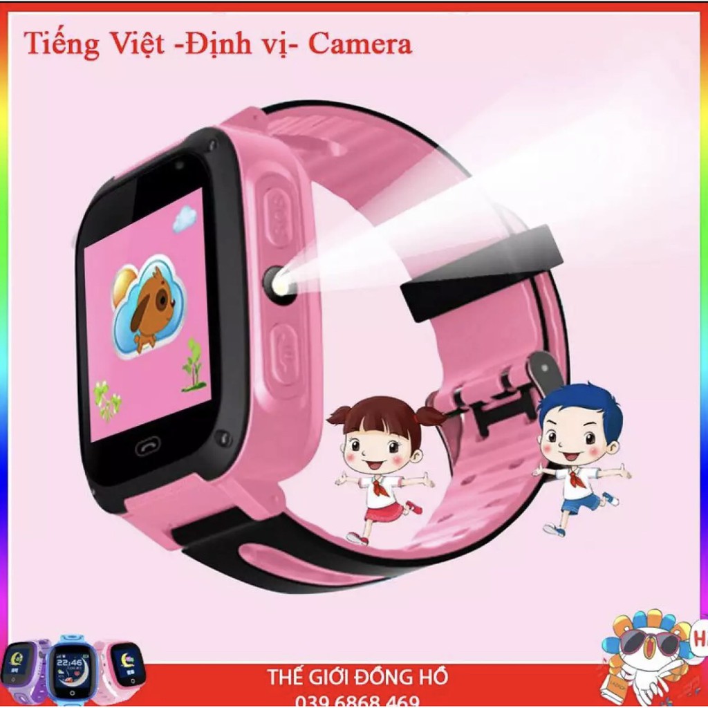 Đồng Hồ Thông Minh Định Vị Trẻ Em Q20 Hỗ Trợ Camera 2Mpx chụp ảnh từ xa Thông Minh Tiện Lợi