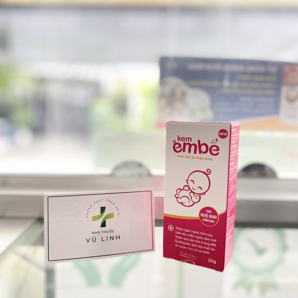Kem Em Bé dưỡng ẩm da mờ sẹo ngừa thâm viêm da cơ địa muỗi đốt rôm sảy chàm sữa mẩn ngứa mát da thảo dược kem hăm 20/15g