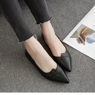 Giày nữ mũi nhọn phong cách Hàn Quốc A10
