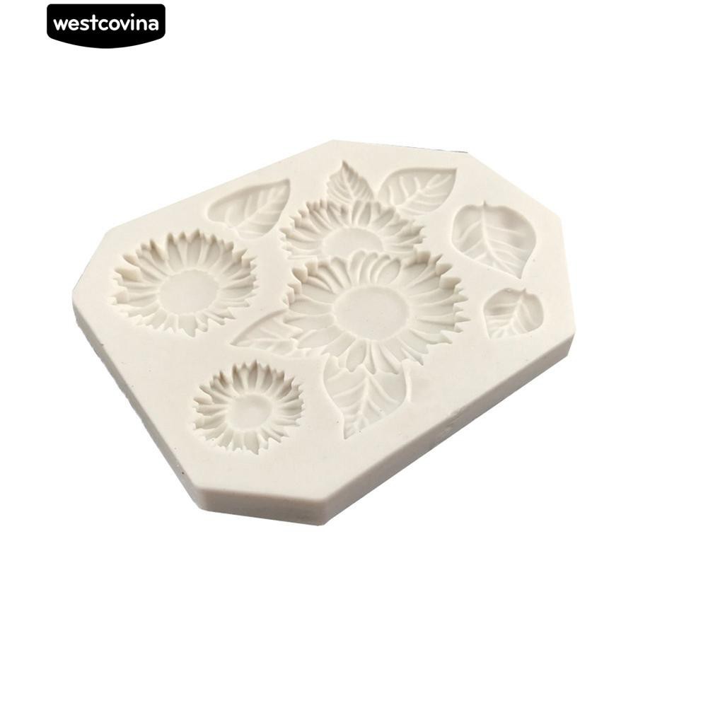 Khuôn Silicone Làm Bánh Hình Hoa Hướng Dương Xinh Xắn