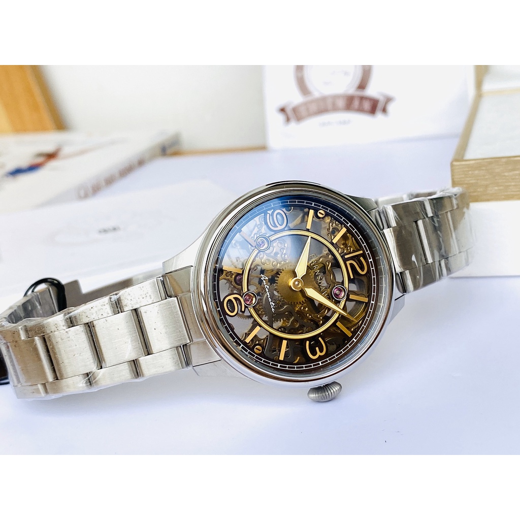 Đồng hồ nam dây thép Thomas Earnshaw Automatic Skeleton ES 8231 33