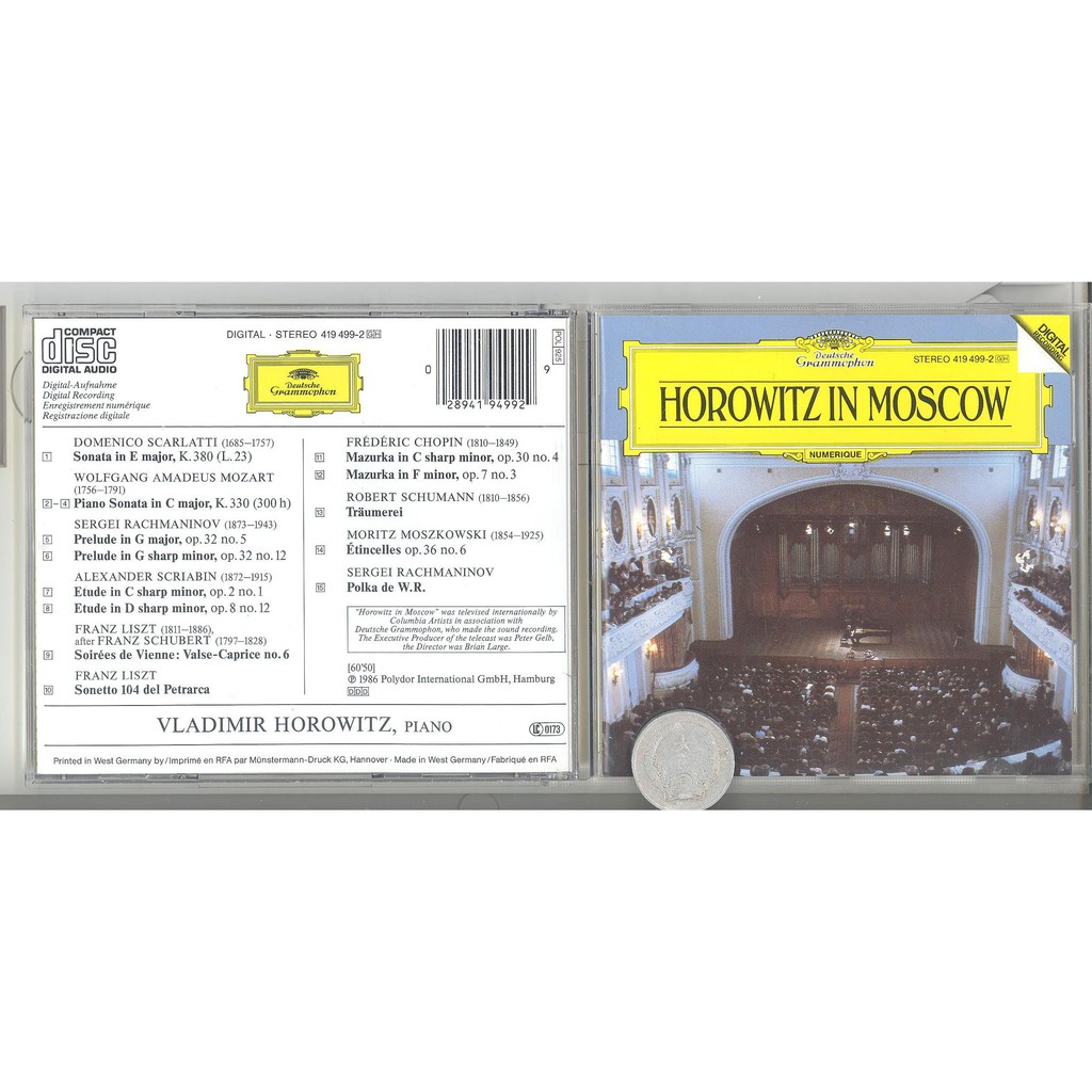 stereomate - CD gốc: Horowitz - In Moscow