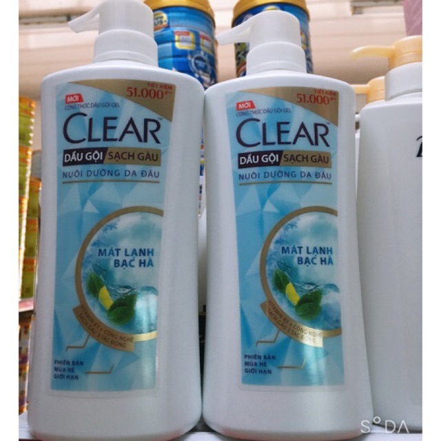 DẦU GỘI CLEAR BẠC HÀ (618ml)