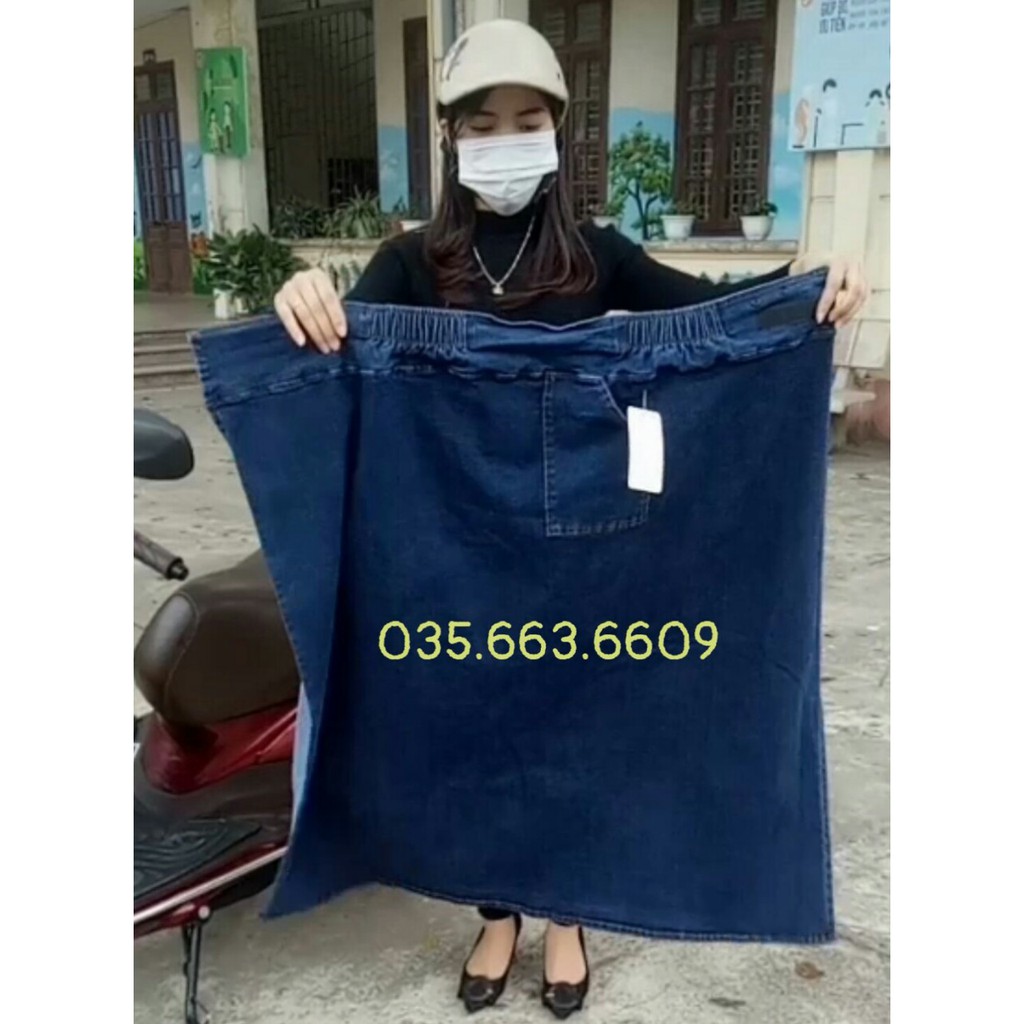 Váy quây chống nắng jean ⚡ FREESHIP ⚡ Quây chống nắng bò thiết kế vải bo co giãn 2 chiều siêu thoải mái | BigBuy360 - bigbuy360.vn