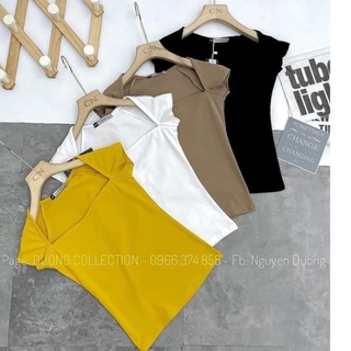 áo thun nữ - áo phông nữ cộc tay khoét cổ rộng chất mềm mại 4 màu hot hit