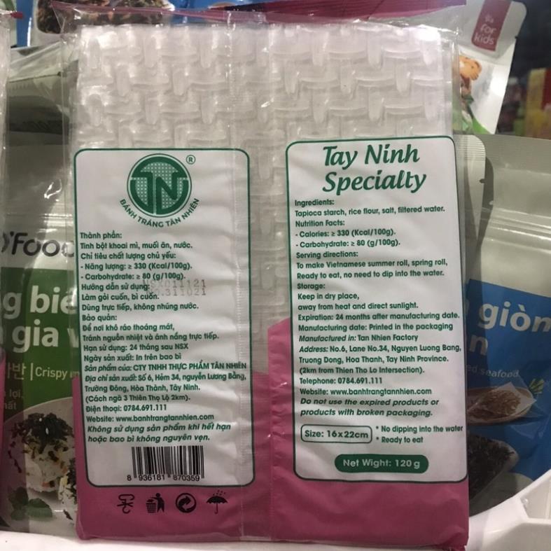 Bánh tráng Tân Nhiên siêu mỏng không cần nhúng nước 120g